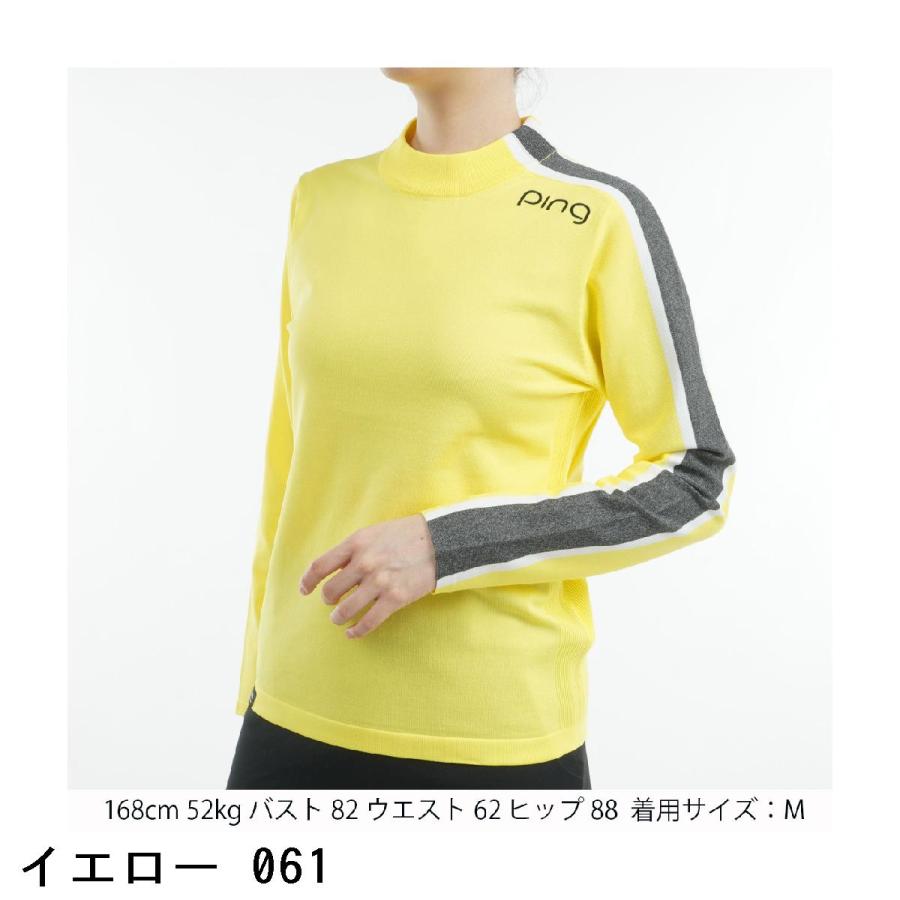 PING（ピン） アシンメトリー ハイネック長袖セーター レディス : GDO