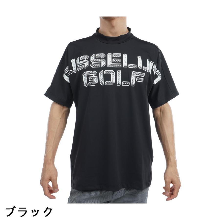 Russeluno ラッセルノ Golf ドットロゴ モックネック半袖シャツ : GDO  