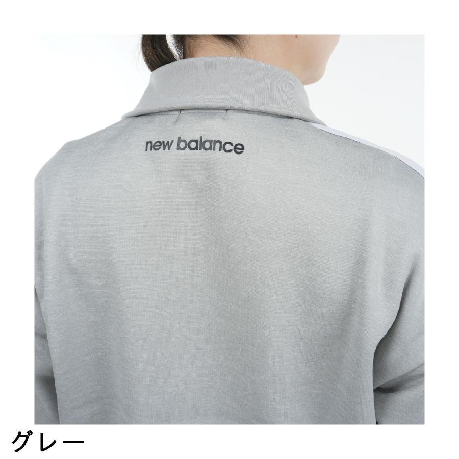 新品　ニューバランスゴルフ　長袖シャツ　プルオーバー　ハーフジップ　グレー　6 ニューバランス（new balance）（レディース）ゴルフウェア 長袖