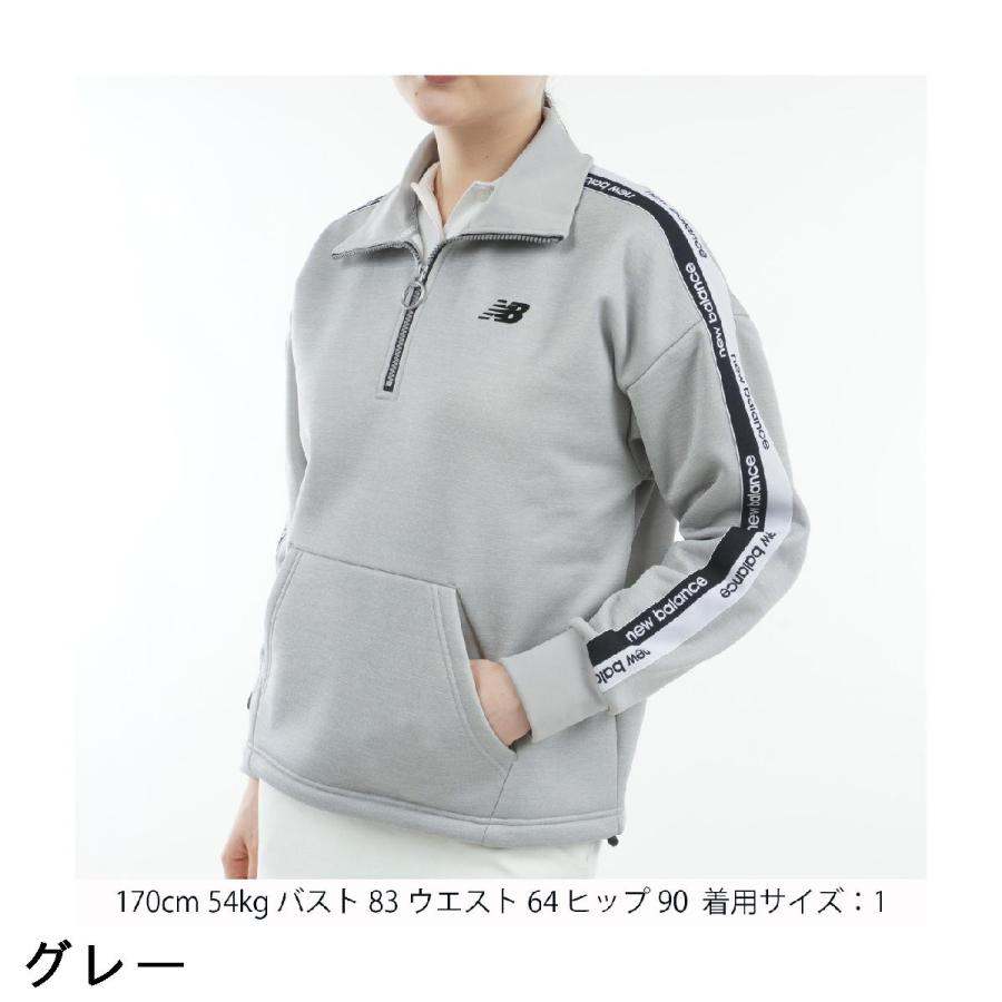 新品　ニューバランスゴルフ　長袖シャツ　プルオーバー　ハーフジップ　グレー　6 New Balance Golf（ニューバランスゴルフ） ニューバランス New