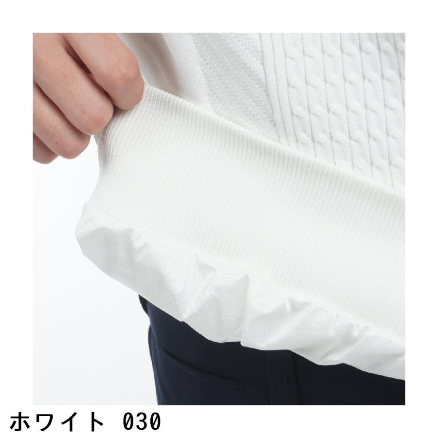 St.ANDREWS ニットセーター　ホワイト セント・アンドリュース St ANDREWS ケーブル裏地付きプルオーバー