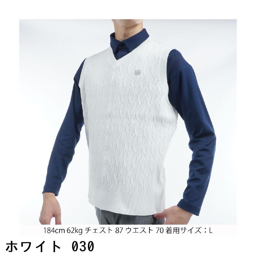 セント・アンドリュース St ANDREWS 斜め柄ニットベスト : GDOゴルフ