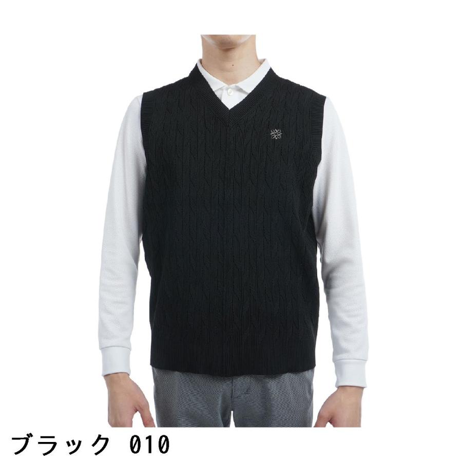 セント・アンドリュース St ANDREWS 斜め柄ニットベスト : GDOゴルフ