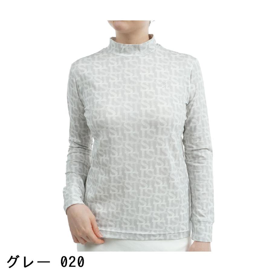 St ANDREWS セントアンドリュース ベア天竺ハーフジップハイネックシャツ