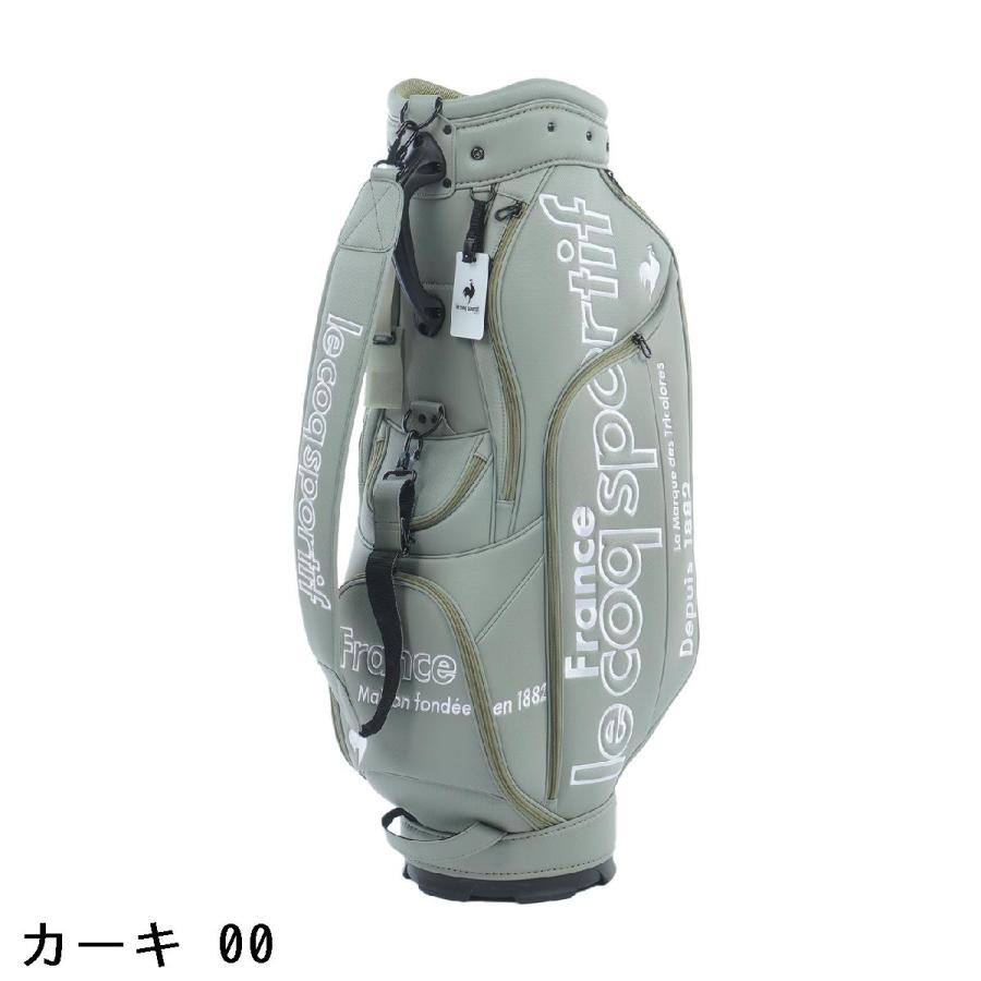 新品 le coq sportif golf キャディバッグ 8.5型 カーキ le coq sportif GOLF（ルコックスポルティフ ゴルフ） ルコック