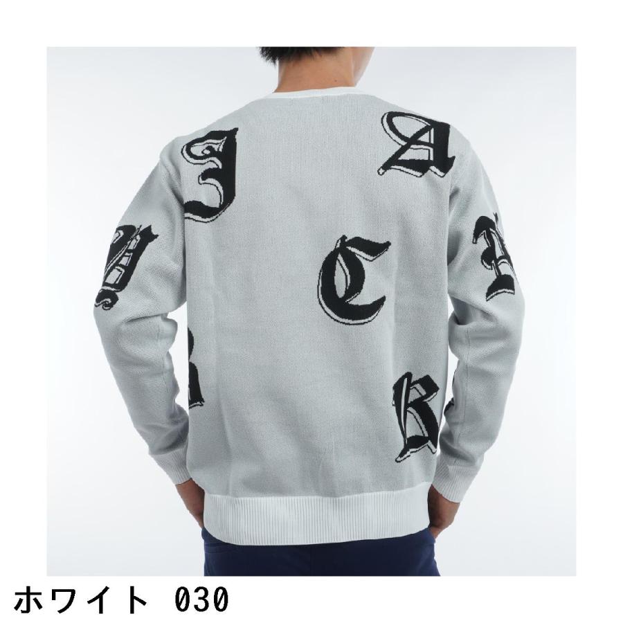 Jack Bunny!!（ジャックバニー） ロゴWジャカード クルーネック