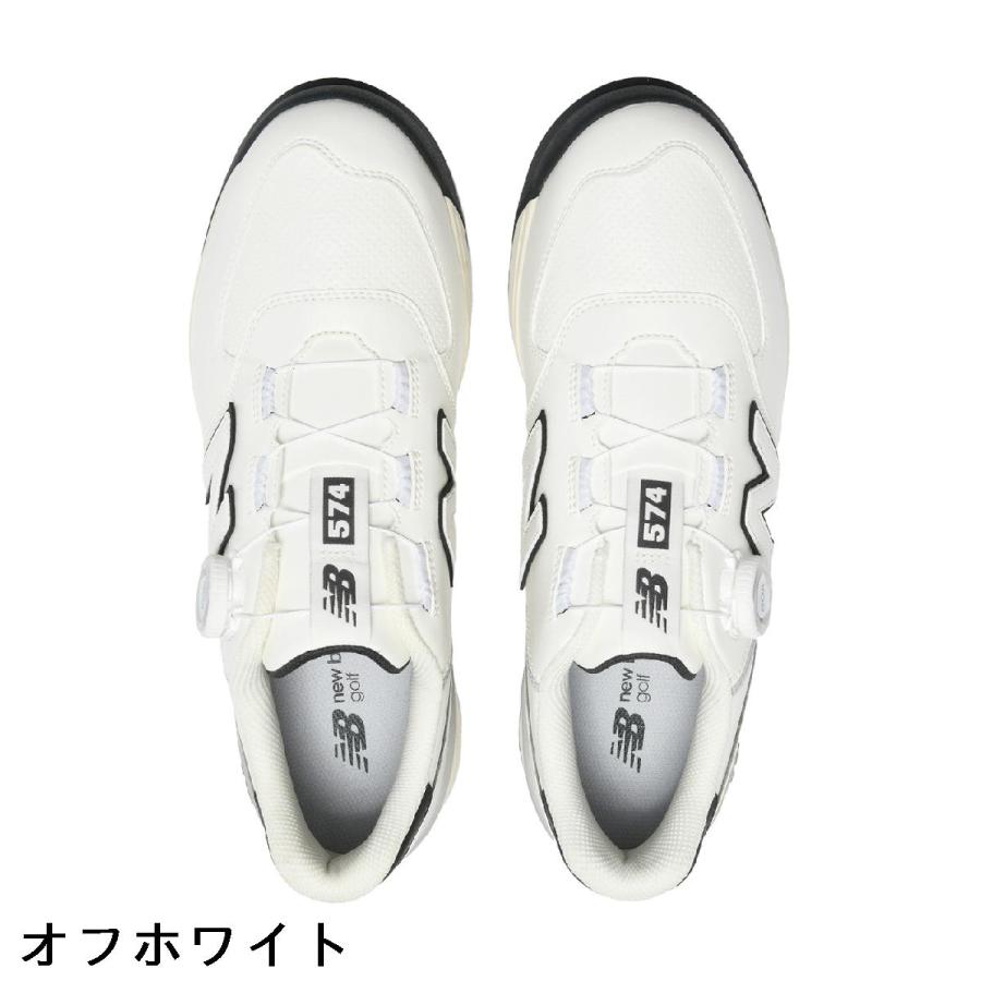 【状態良好】ニューバランスゴルフシューズ 574 BOA オフホワイト 27.5 New Balance Golf（ニューバランスゴルフ） ニューバランス New