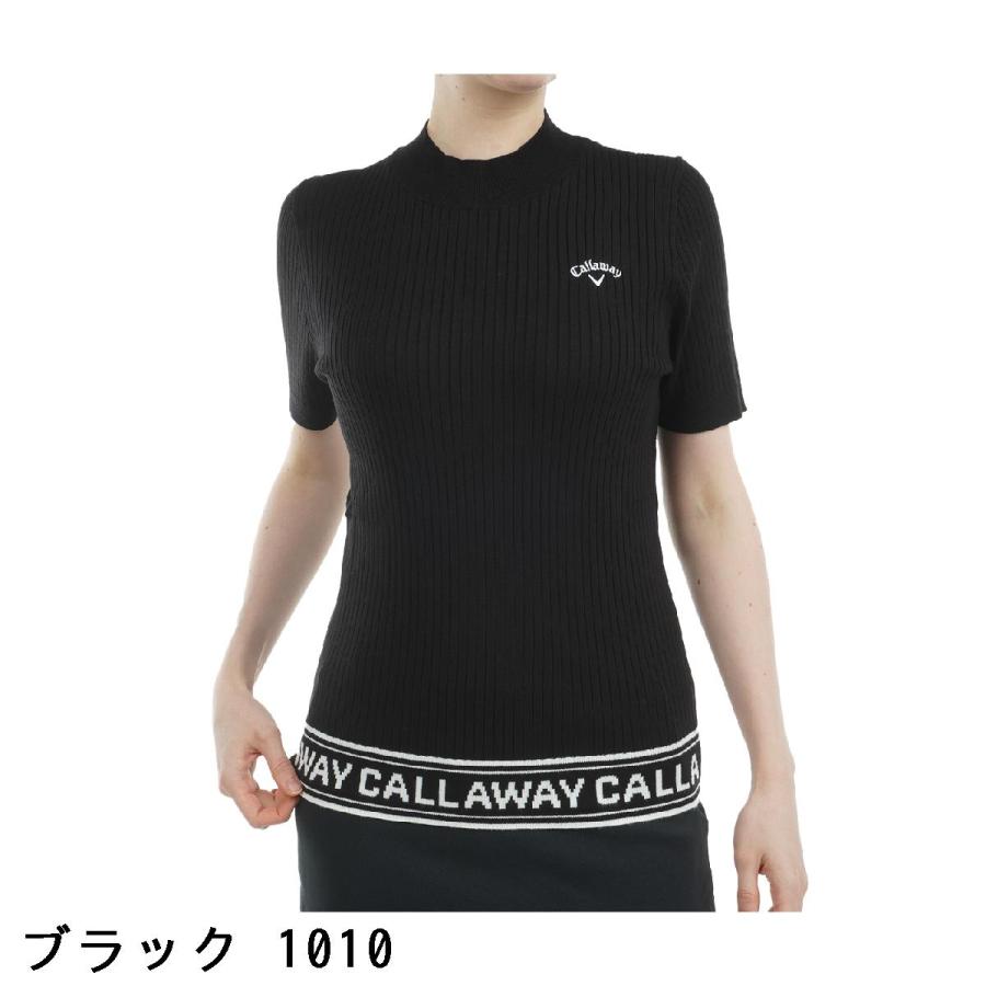 キャロウェイ　黒　半袖　ハイネック　新品未使用品　タグ付き　Mサイズ Callaway（キャロウェイ） キャロウェイゴルフ Callaway Golf 半袖