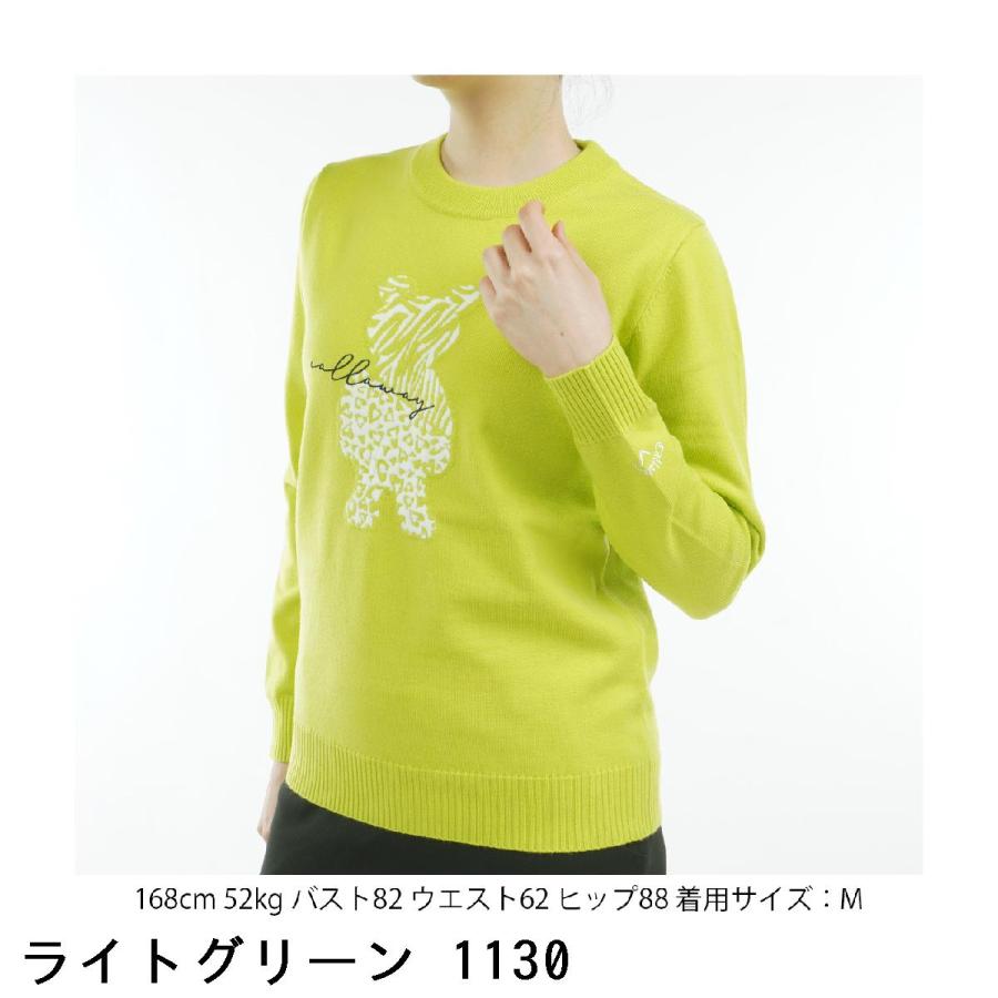 新品タグ付き！キャロウェイ ベアジャガード クルーネックセーター M 新品タグ付き！キャロウェイ ベアジャガード クルーネックセーター M