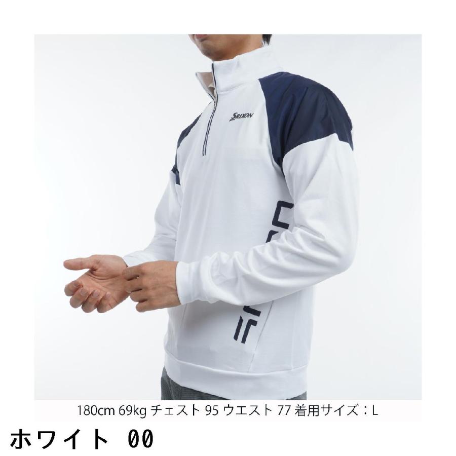 ☆新品　SRIXON メランジ 長袖ハーフジップスウエットフーディー ☆ スリクソン メランジ 長袖ハーフジップスウエットフーディー SMM5304
