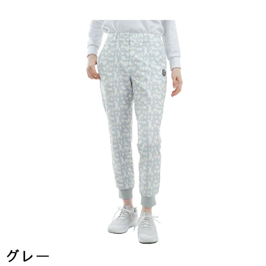 and per se（アンパスィ） マルチストレッチ プリンテッドジョガー