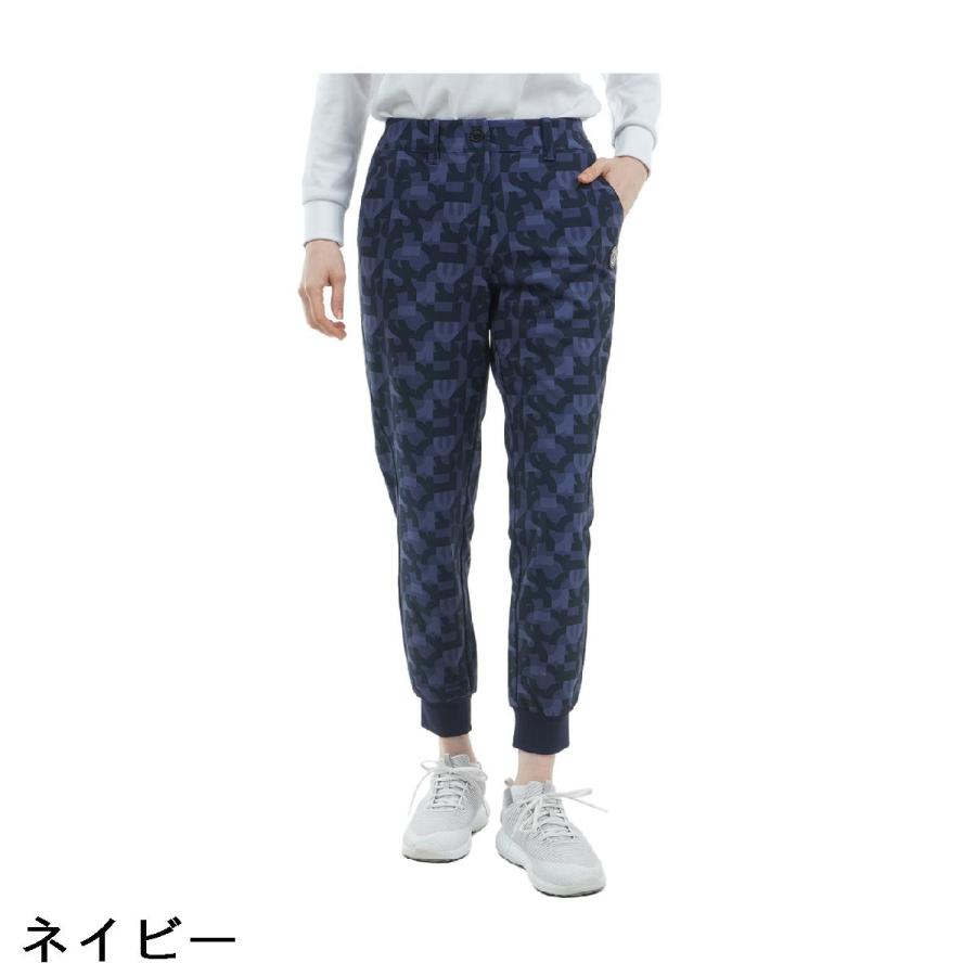 and per se（アンパスィ） マルチストレッチ プリンテッドジョガー