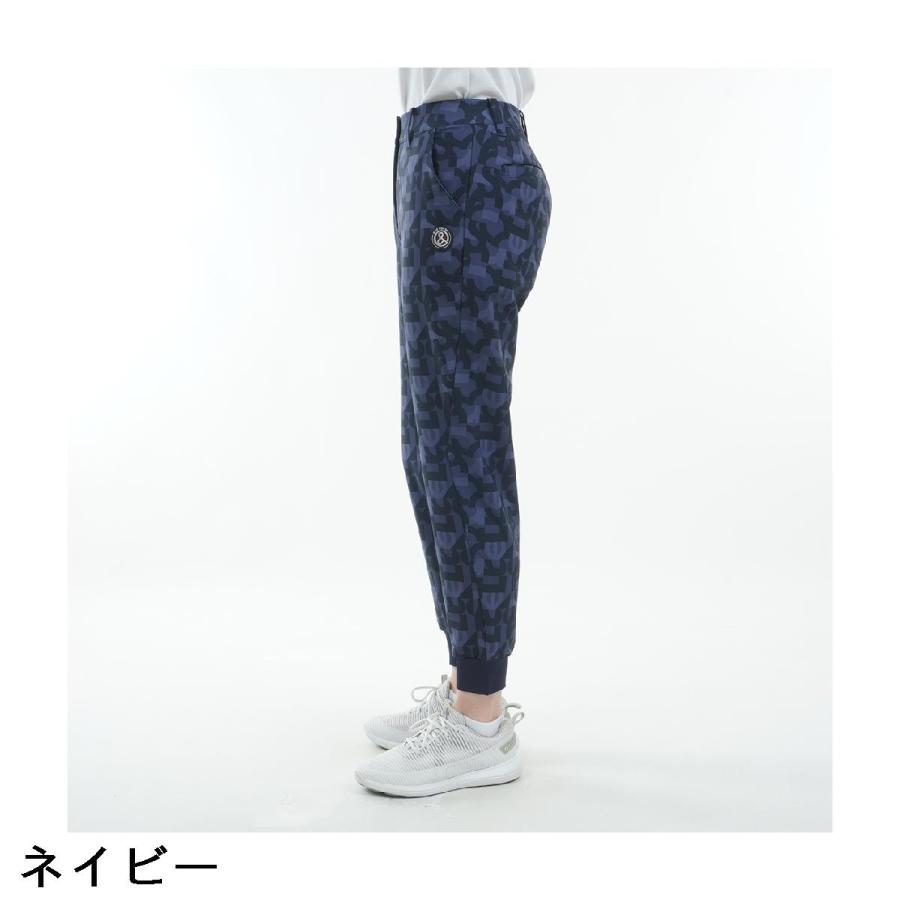 and per se（アンパスィ） マルチストレッチ プリンテッドジョガー