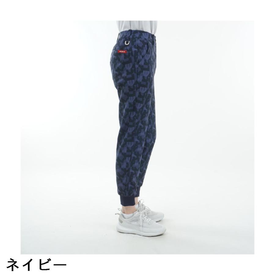 and per se（アンパスィ） マルチストレッチ プリンテッドジョガー