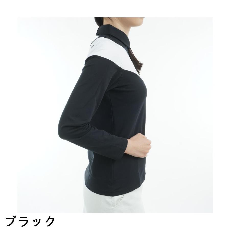 テーラーメイド　長袖ポロシャツ　ストレッチ　ブラック TaylorMade（テーラーメイド） 裏起毛 ストレッチ ツアー TM シック