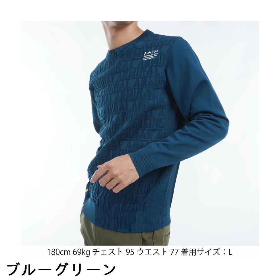 Admiral（アドミラル） ロゴジャカード クルーネックセーター : GDO
