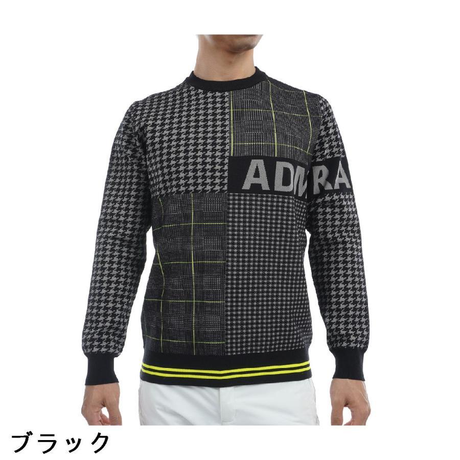 18700円★アドミラル ツイーディーパターンミックス クルーネックセーター Admiral アドミラル ツイーディーパターンミックス クルーネック