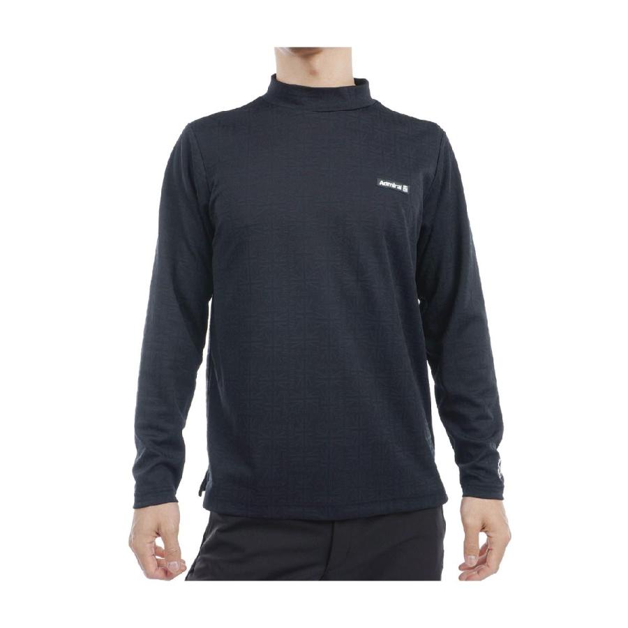 アドミラル　Admiral　UJジャカード モックネック長袖シャツ Admiral（アドミラル） Admiral UJジャカード モックネック長袖シャツ