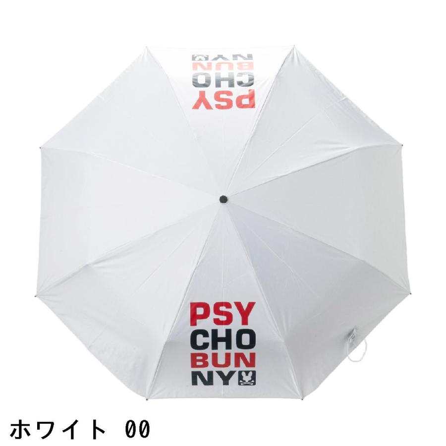 Psycho Bunny（サイコバニー） 折りたたみワンタッチタイプ 傘 : GDO