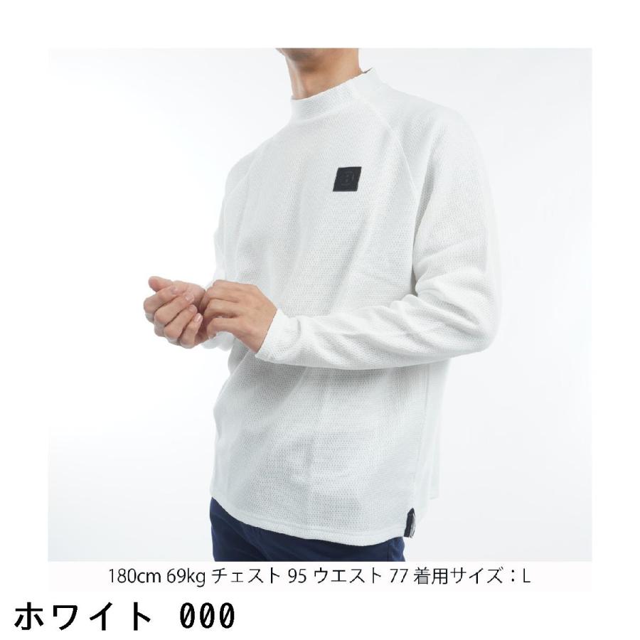 ブリーフィング BRIEFING CE バックロゴ リブモックネック長袖シャツ  