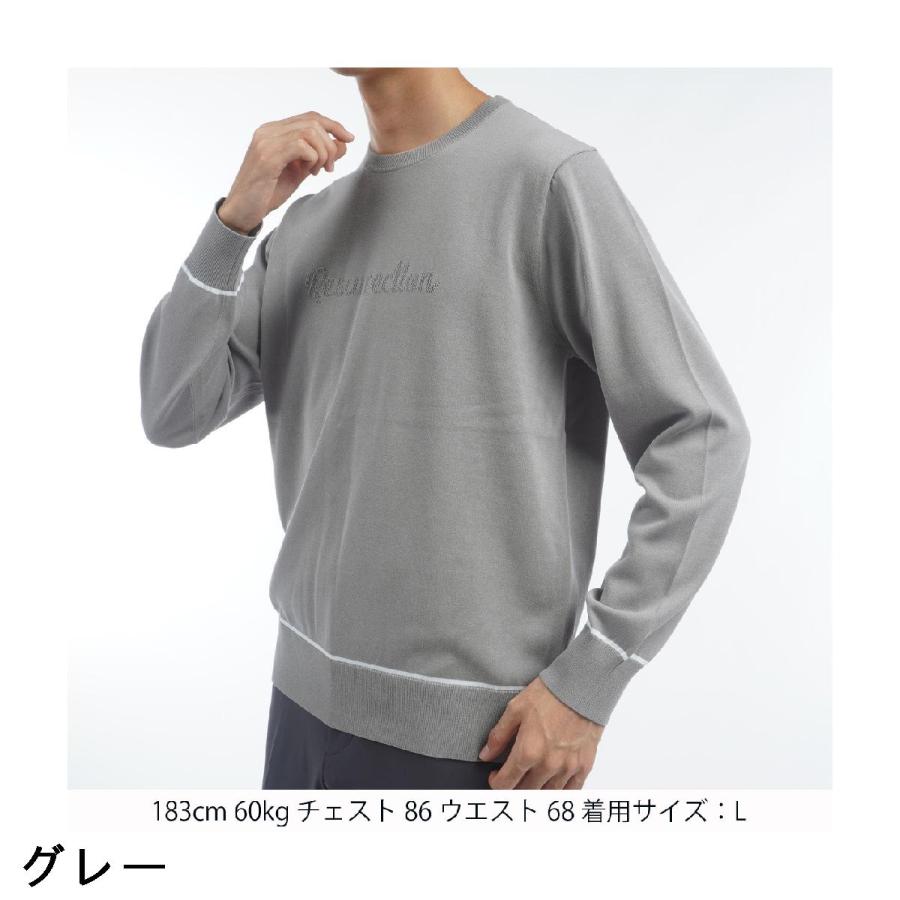 レザレクション　クルーネックセーター　M レザレクション Resurrection ロゴ クルーネックセーター : GDOゴルフ