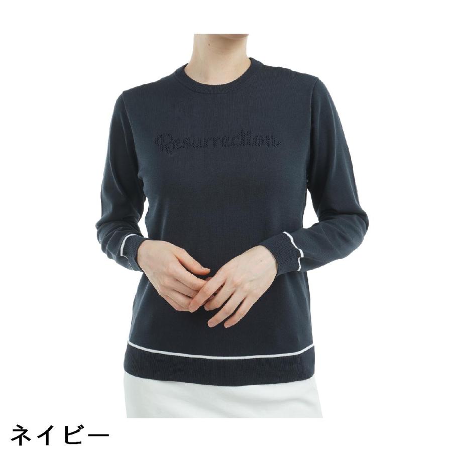 レザレクション Resurrection ロゴ クルーネックセーター レディス