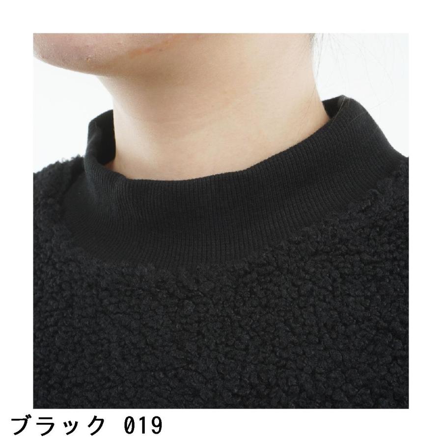 ビバハート　VIVA HEART 新品　ボア中綿トレーナー レディス　黒　38 VIVA HEART ビバハート ストレッチ ボア中綿トレーナー レディス : GDO