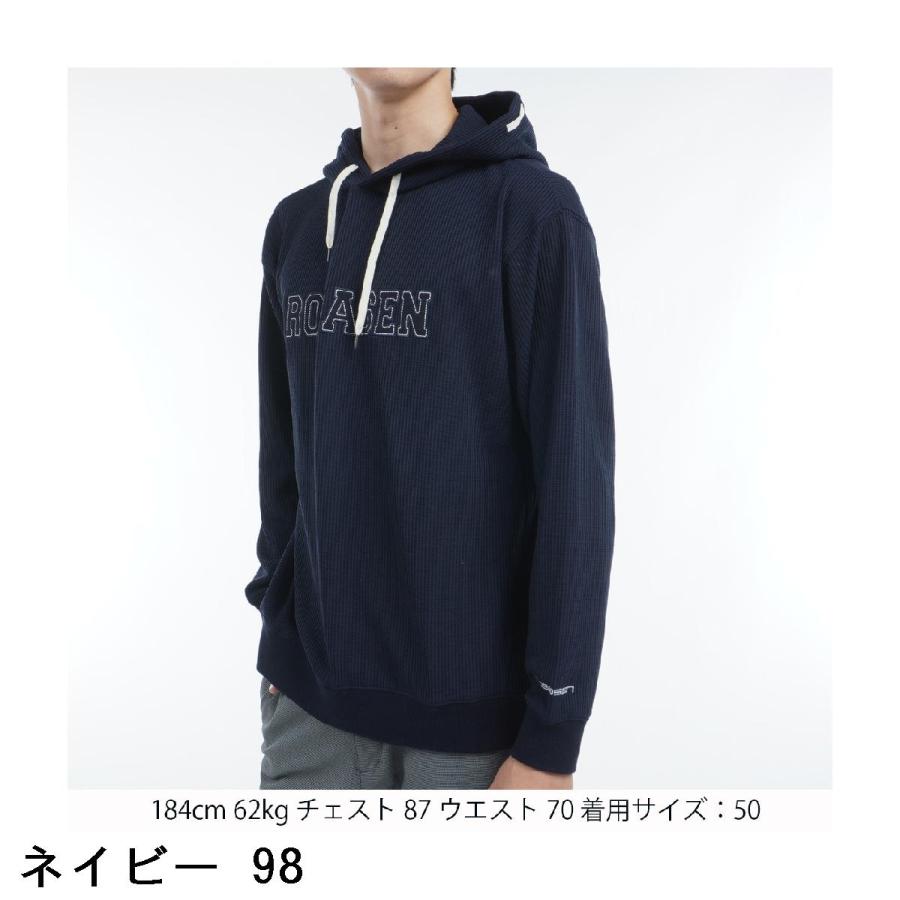 Rosasen（ロサーセン） エアーストレッチワッフル裏起毛パーカー : GDO