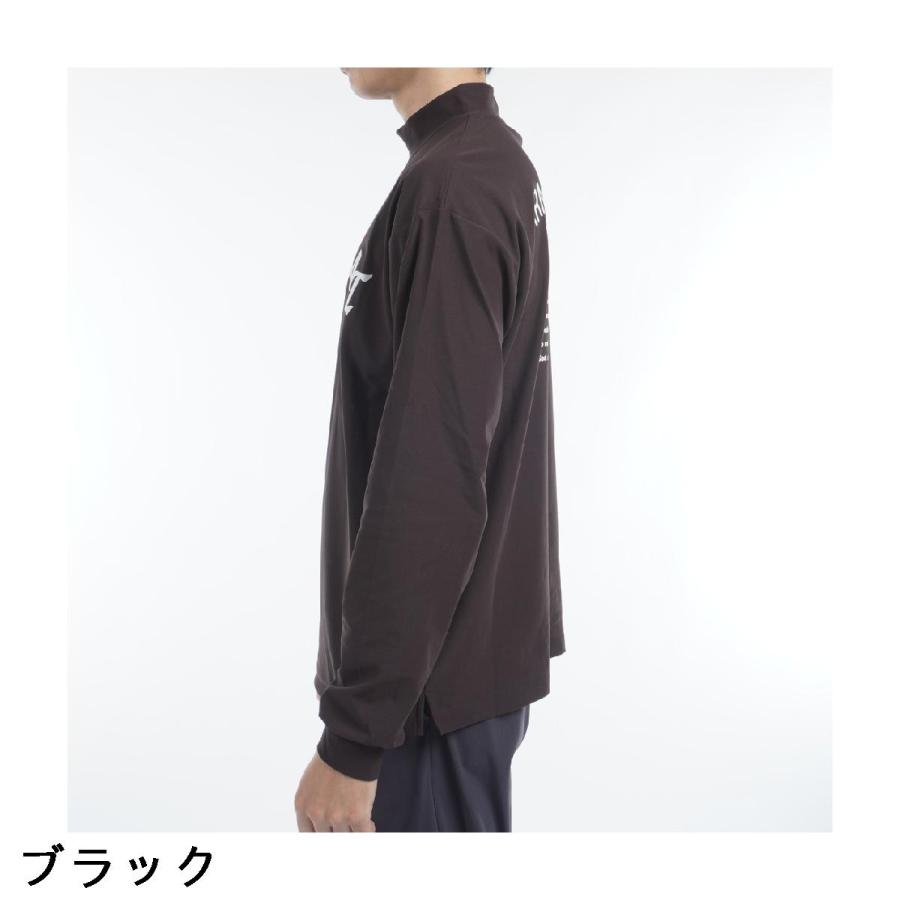アーマーイン ARMOURIN ルーズ モックネック 長袖Tシャツ : GDOゴルフ