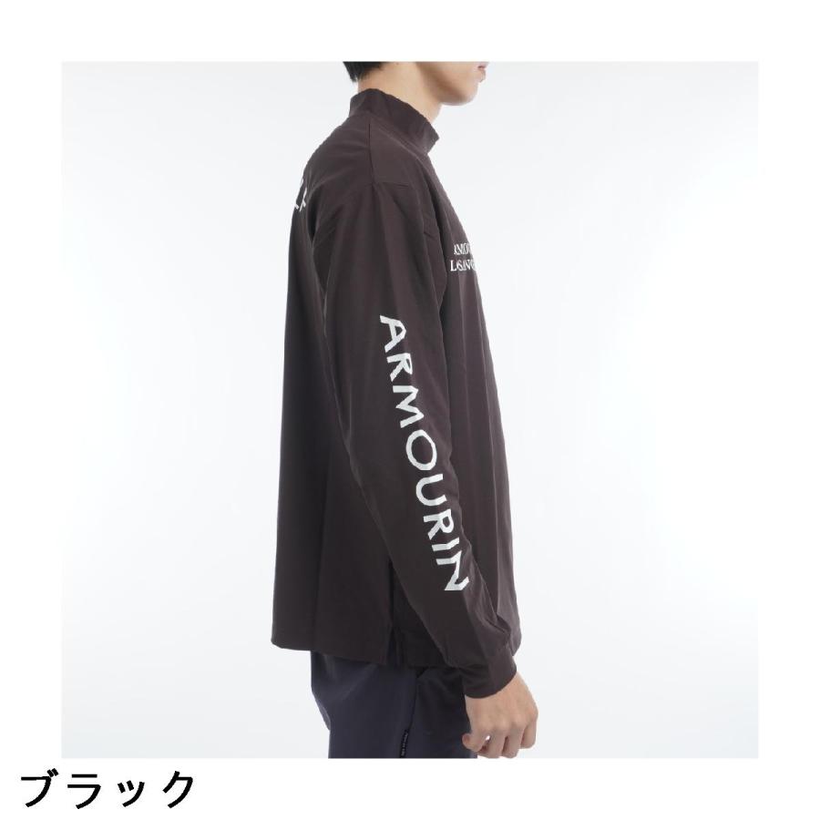 アーマーイン ARMOURIN ルーズ モックネック 長袖Tシャツ : GDOゴルフ