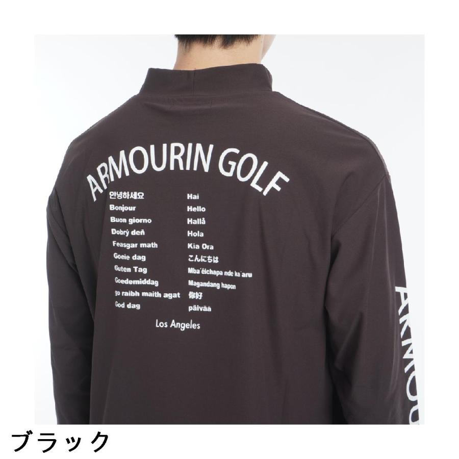 ARMOURIN アーマーイン ルーズフィットモックネック L/S TEE アーマーイン ARMOURIN ルーズ モックネック 長袖Tシャツ : GDOゴルフ