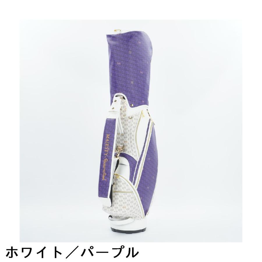 美品軽量MAJESTY ゴルフバッグ キャディバッグ ブラック ゴールド