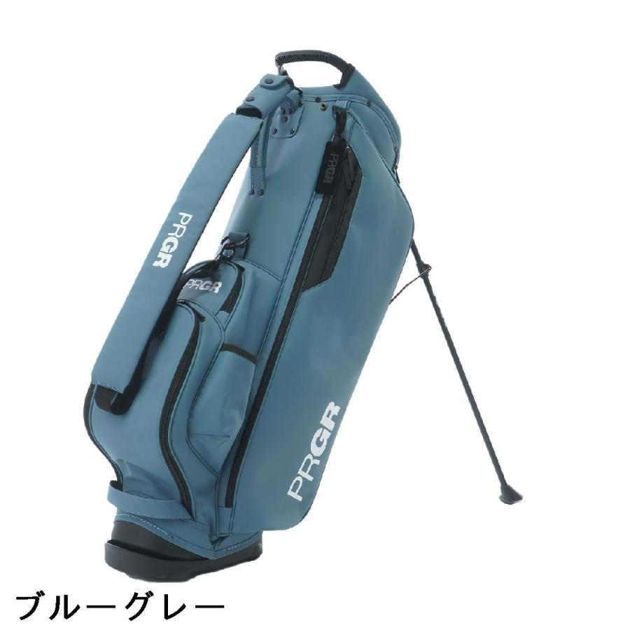 PRGR プロギアキャディバック　新品未使用　ブルーグレー PRGR（プロギア） カジュアルスタンドキャディバッグ : GDOゴルフ
