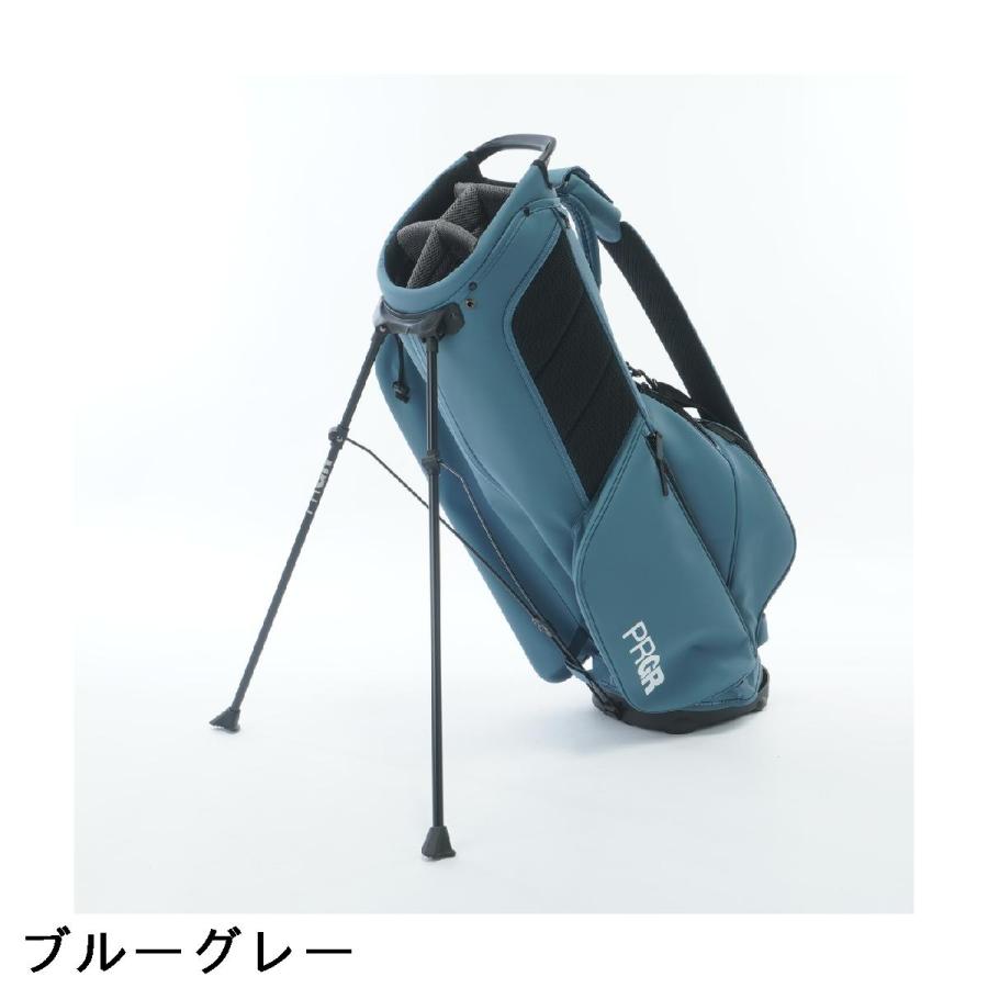 PRGR プロギアキャディバック　新品未使用　ブルーグレー PRGR（プロギア） カジュアルスタンドキャディバッグ : GDOゴルフ
