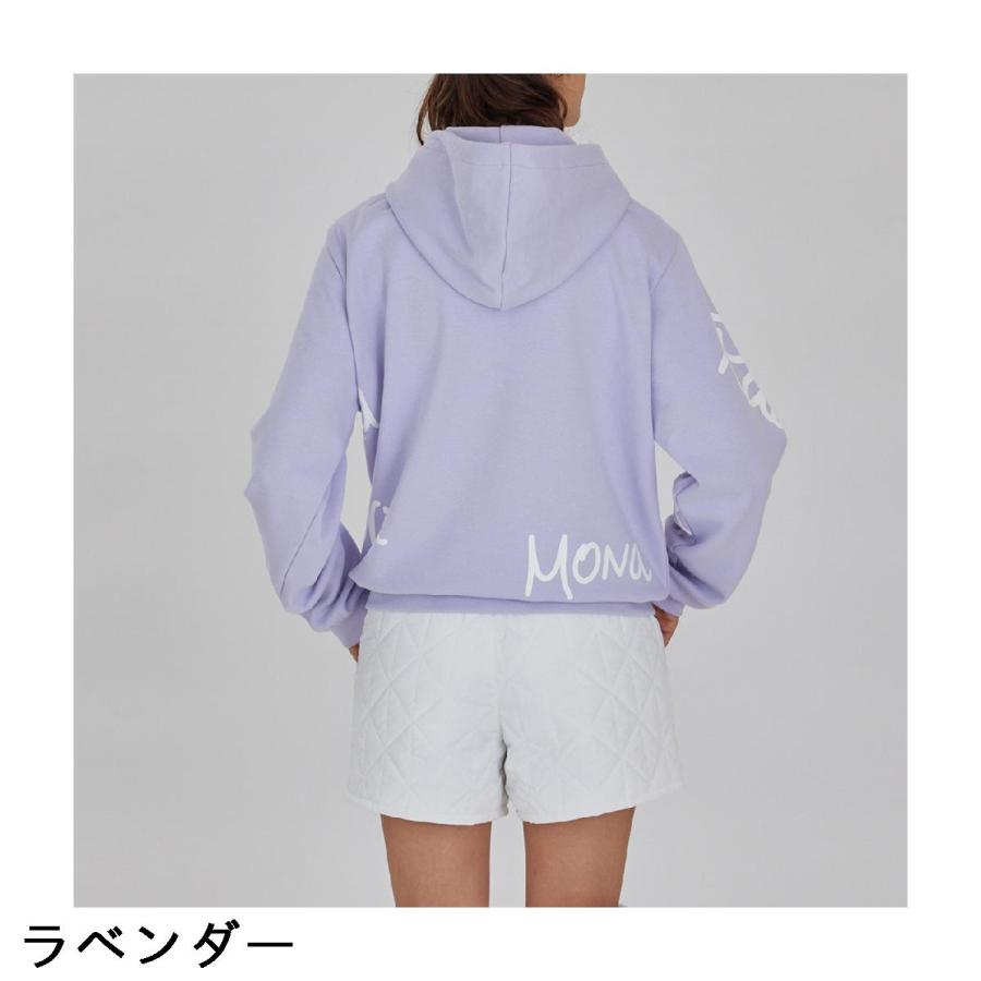 デルソルゴルフ DELSOL GOLF ランダムロゴ裏起毛パーカー