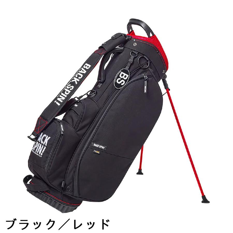【超美品・早い者勝ち】PING キャディバッグ 黒/赤(消毒済) バックスピン BACK SPIN! スタンドキャディバッグ : GDOゴルフショップ