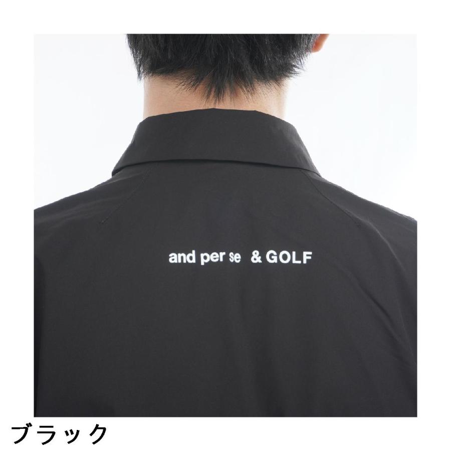 and per se（アンパスィ） & GOLF ストレッチ ＆タイプライター シャツ