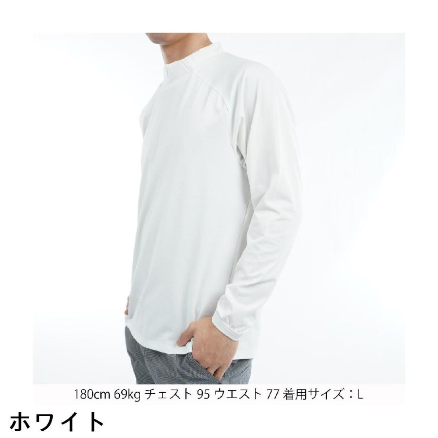 and per se＆Golf 3Dモックネック長袖シャツ M and per se（アンパスィ