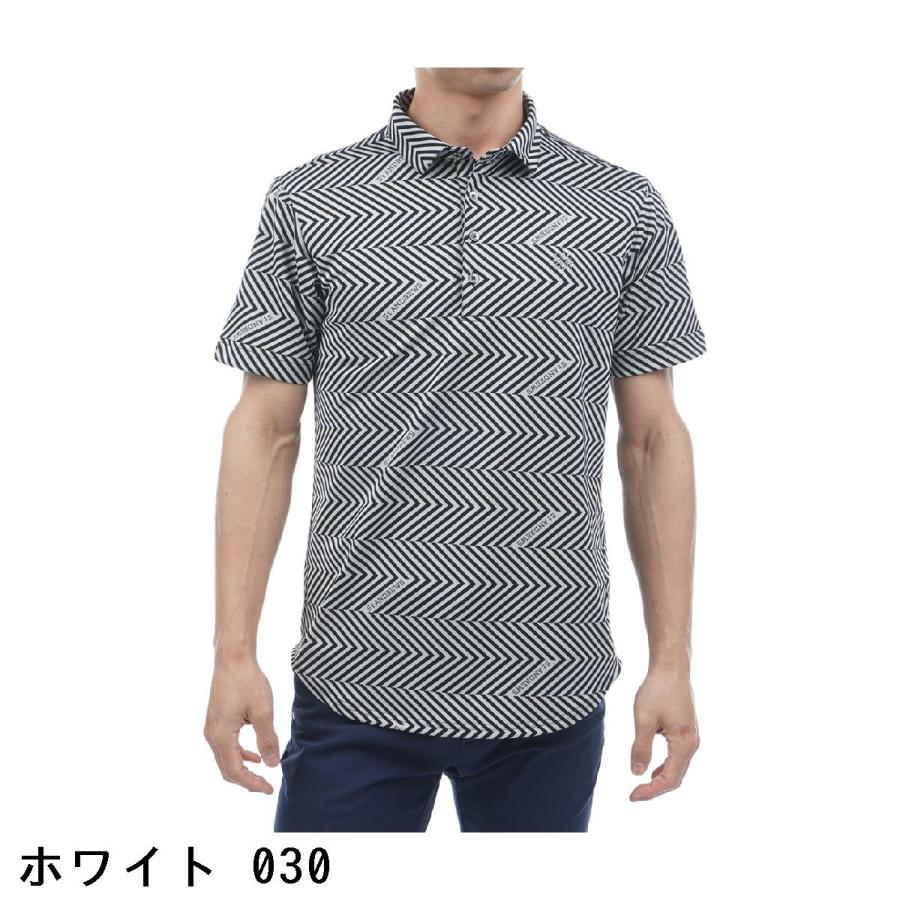 St ANDREWS セント・アンドリュース ジグザグ柄 ジャカード半袖 