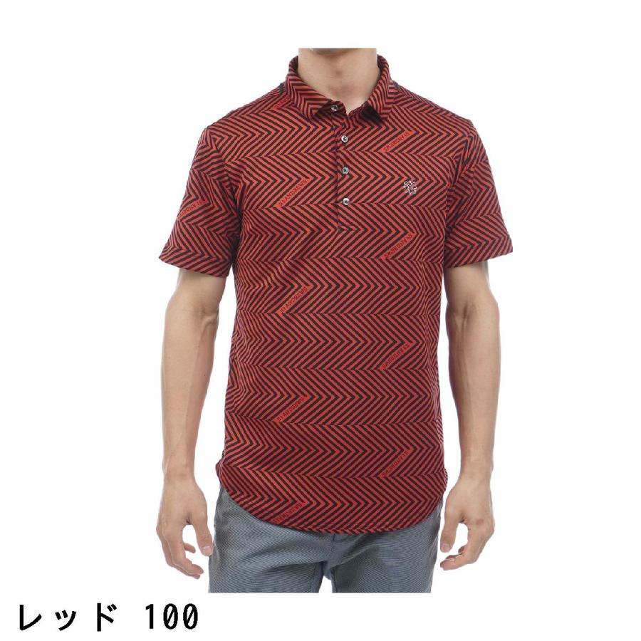 St ANDREWS セント・アンドリュース ジグザグ柄 ジャカード半袖 