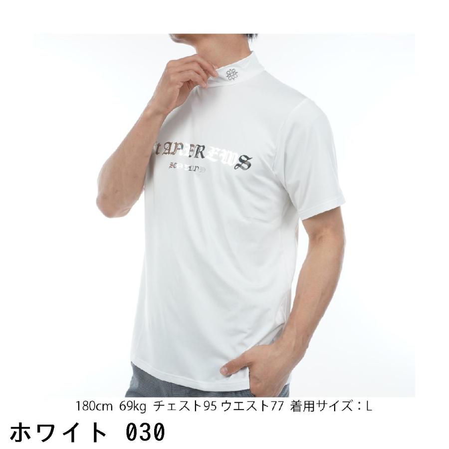 St ANDREWS セント・アンドリュース ストレッチ ベア天 ハイネック半袖
