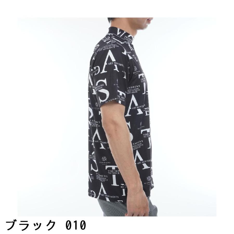 未使用 セントアンドリュース ゴルフ クロッシングロゴプリント 半袖