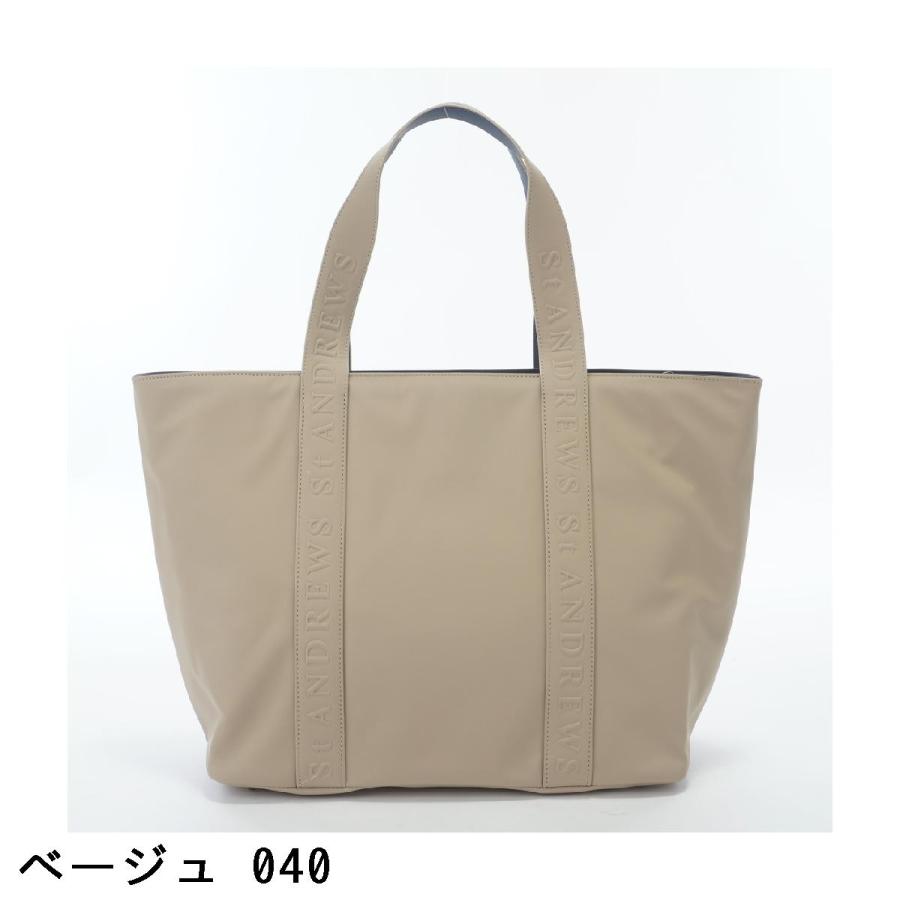 セントアンドリュース St ANDREWS　ロゴエンボス トートバッグ　ゴルフ セント・アンドリュース St ANDREWS ロゴ エンボストートバッグ : GDO