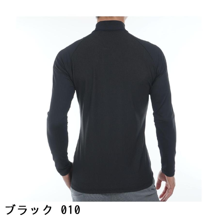 新品　セントアンドリュース　ハイネック　長袖シャツ　ブラック　秋冬　Mサイズ St ANDREWS セント・アンドリュース ツインコットUV×SUNPROFITメッシュ