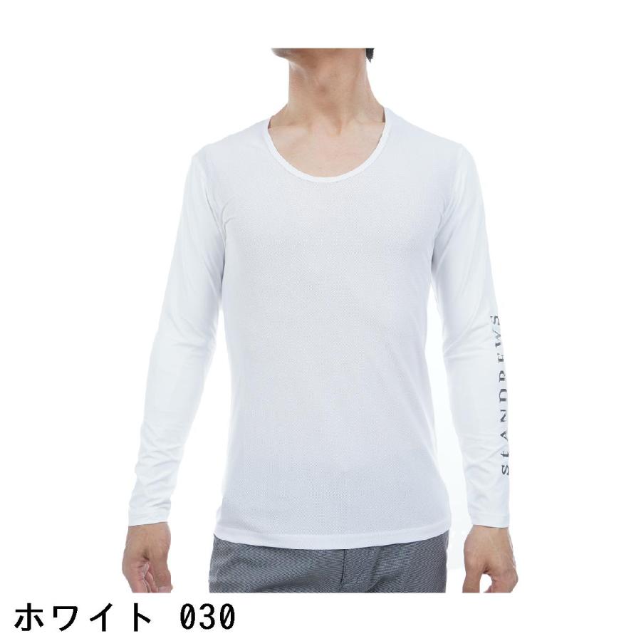 セント・アンドリュース　St ANDREWS　ツインコットUV×SUNPROFITメッシュ Uネック長袖シャツ　レディス セント・アンドリュース St ANDREWS ツインコットUV×SUNPROFITメッシュ