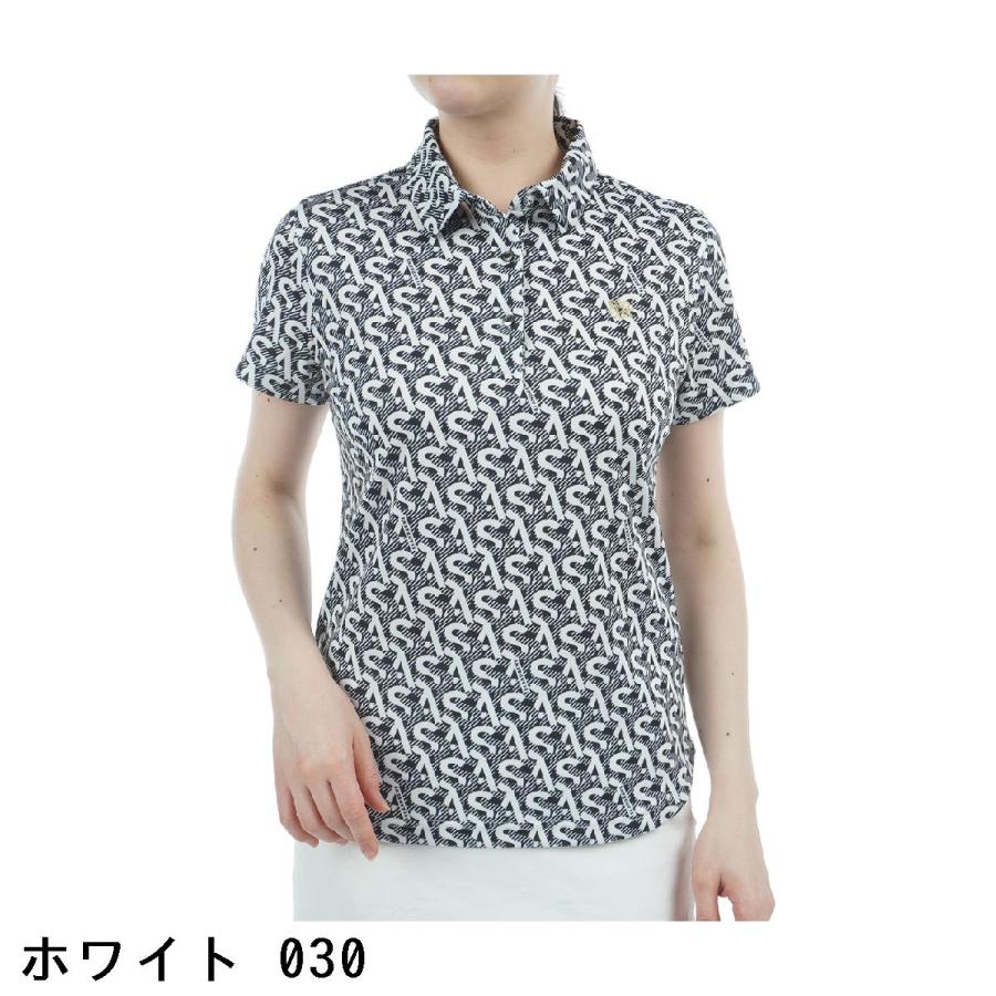 セントアンドリュース(ST.ANDREWS)ゴルフウェア エアロクールピケSA モノグラム柄 半袖ポロシャツ 043-5160… セント・アンドリュース St ANDREWS エアロクールピケ SAモノグラム柄