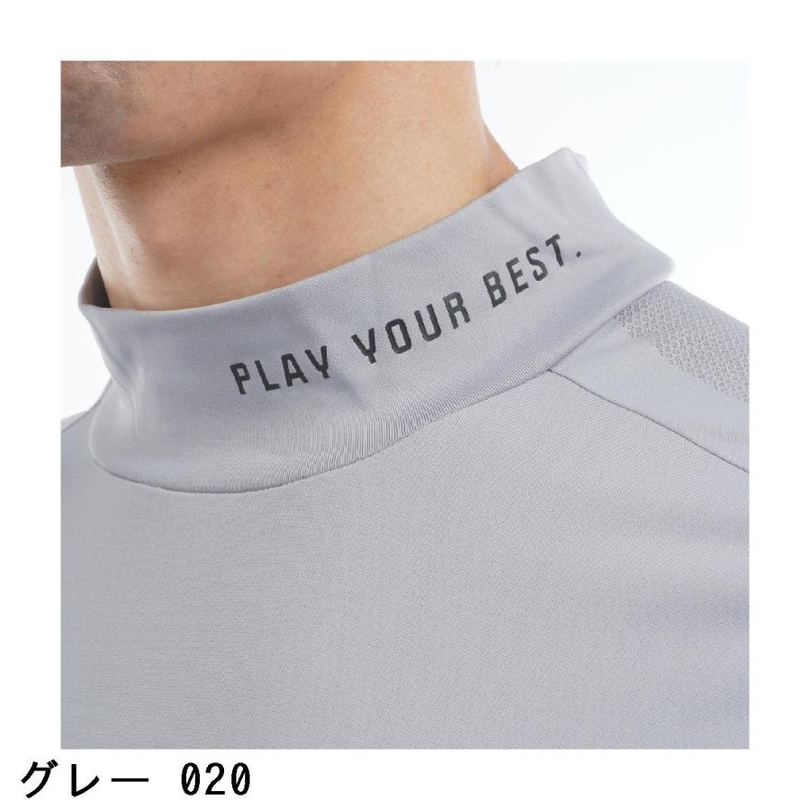PING（ピン） メッシュジャカード 長袖ハイネックシャツ : GDOゴルフ