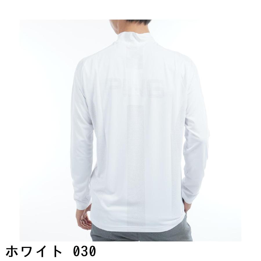 【新品】PING ハイネック メッシュ長袖シャツ PING（ピン） メッシュジャカード 長袖ハイネックシャツ : GDOゴルフ