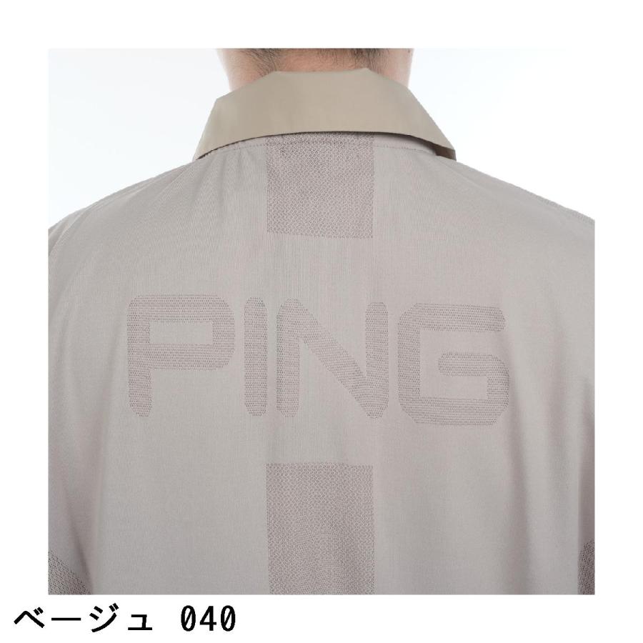 PING（ピン） コーデュラ半袖ハーフジップブルゾン : GDOゴルフ