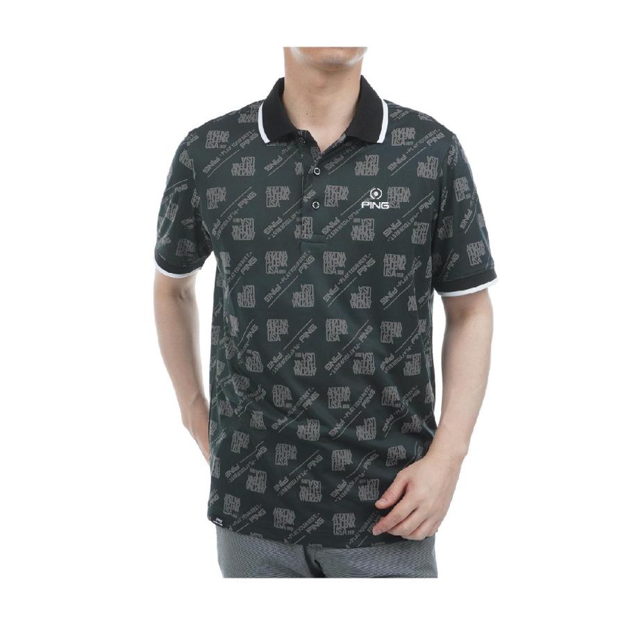 PING APPAREL ゴルフ メンズ バイアスロゴジャカード半袖ポロシャツ PING ピン バイアスロゴジャカード半袖ポロシャツ : GDOゴルフショップ